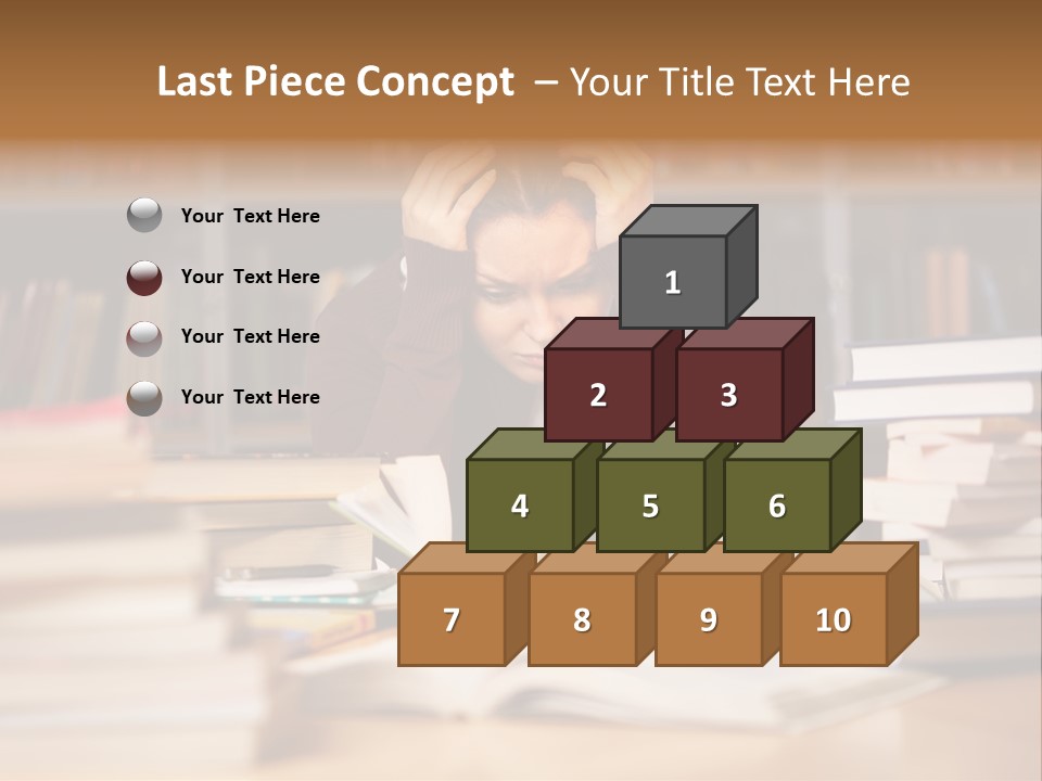 Adult Stress Person PowerPoint Template