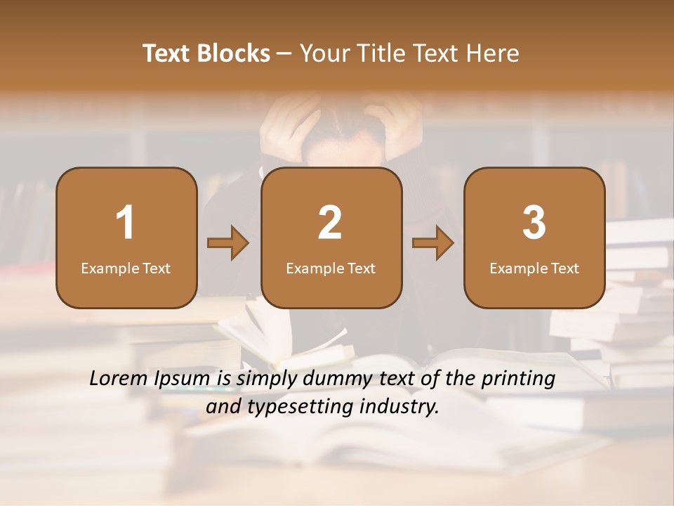 Adult Stress Person PowerPoint Template