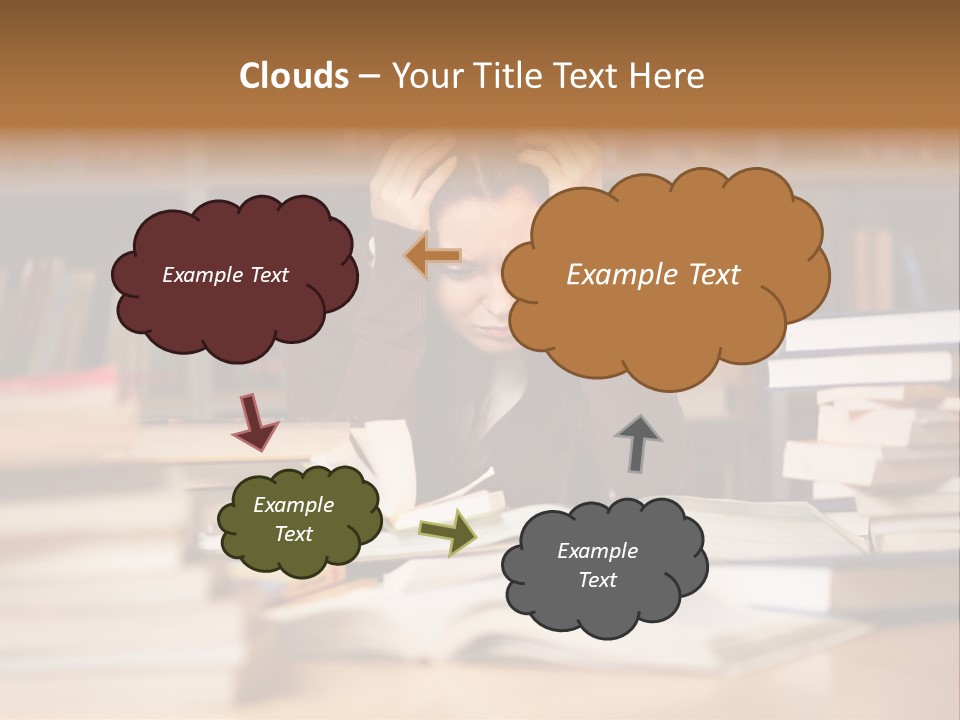 Adult Stress Person PowerPoint Template