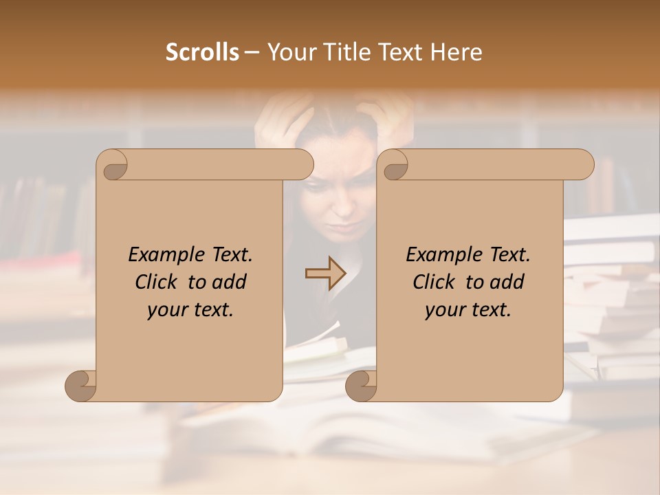 Adult Stress Person PowerPoint Template