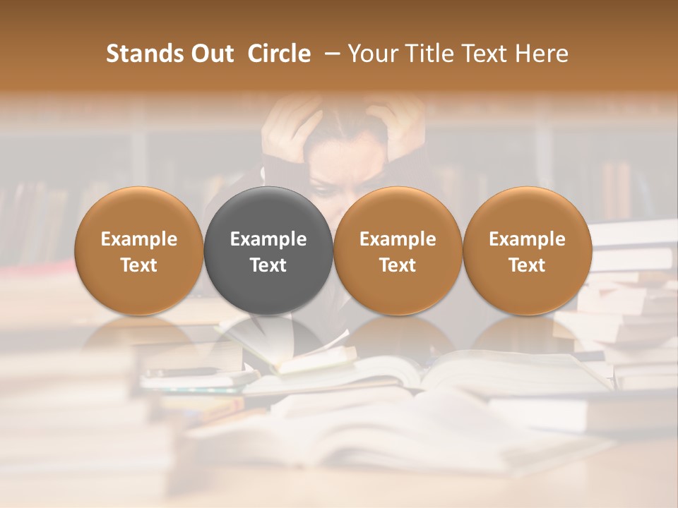 Adult Stress Person PowerPoint Template