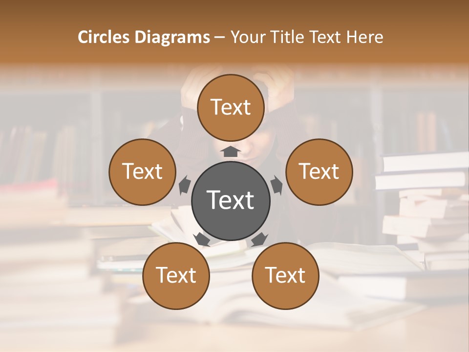 Adult Stress Person PowerPoint Template