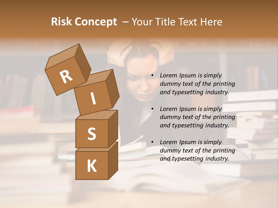 Adult Stress Person PowerPoint Template