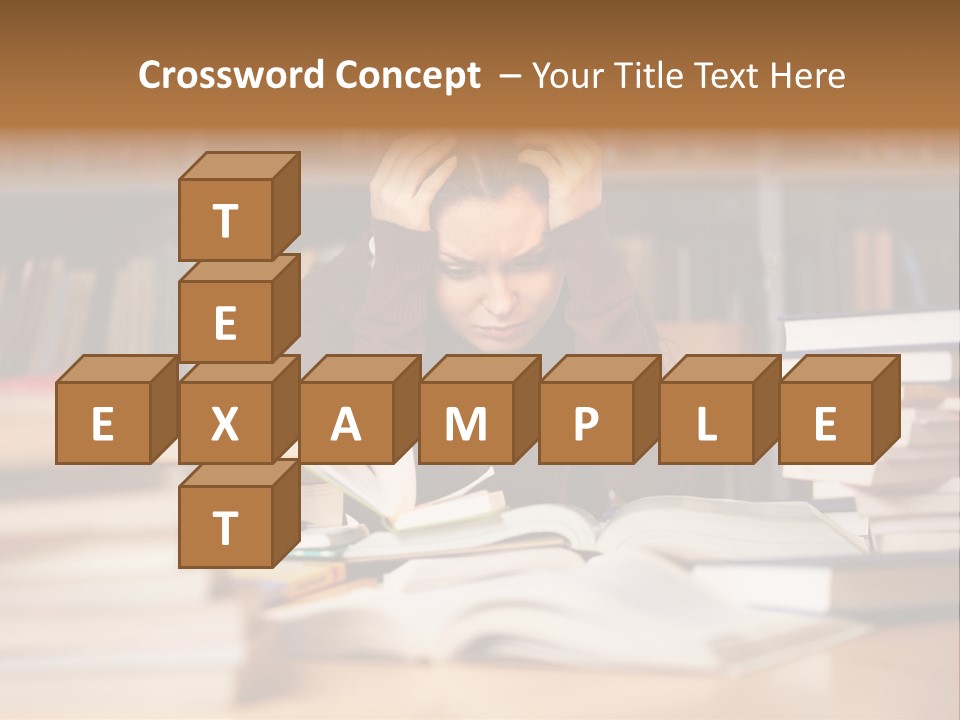 Adult Stress Person PowerPoint Template