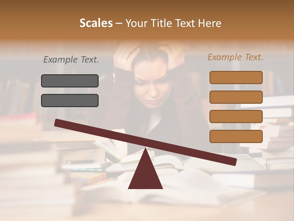 Adult Stress Person PowerPoint Template