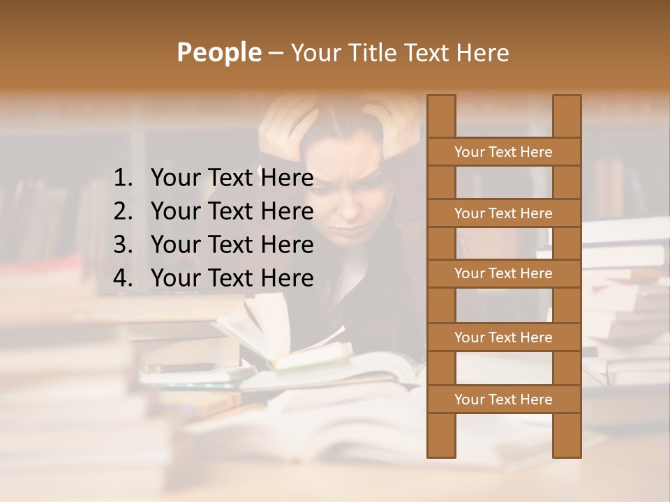 Adult Stress Person PowerPoint Template