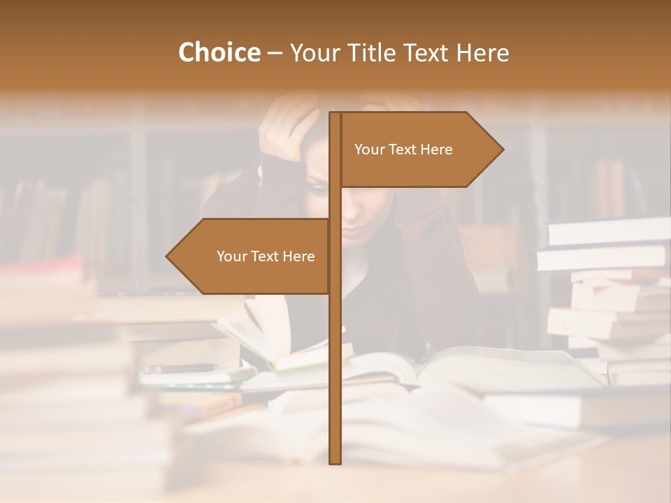Adult Stress Person PowerPoint Template