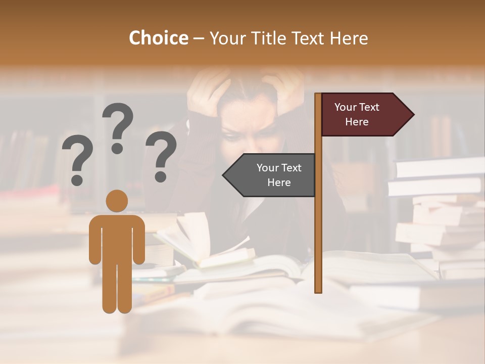 Adult Stress Person PowerPoint Template