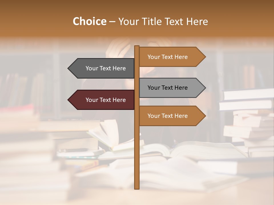 Adult Stress Person PowerPoint Template