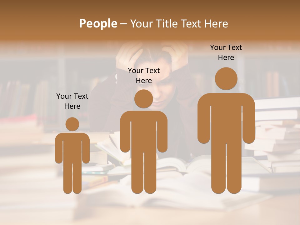 Adult Stress Person PowerPoint Template