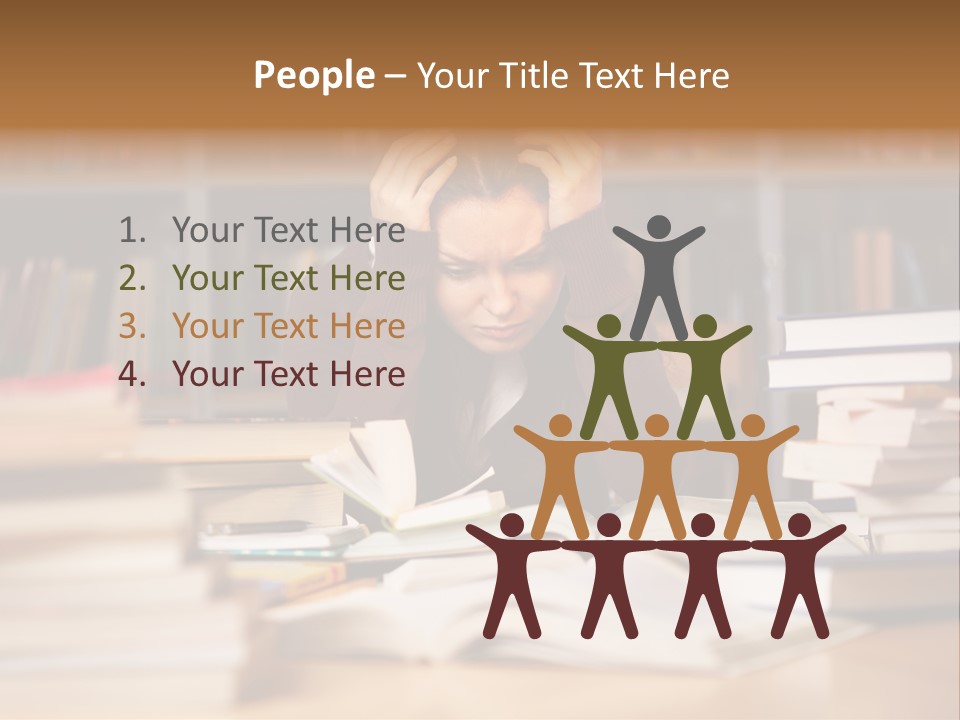 Adult Stress Person PowerPoint Template