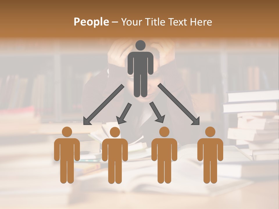 Adult Stress Person PowerPoint Template