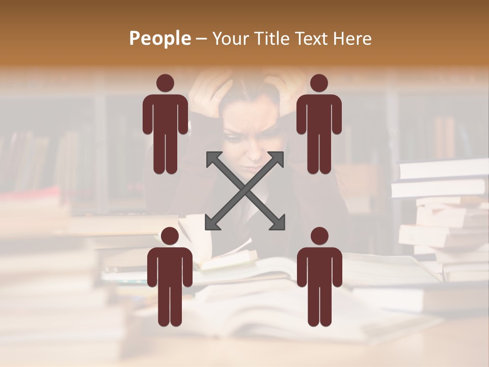 Adult Stress Person PowerPoint Template