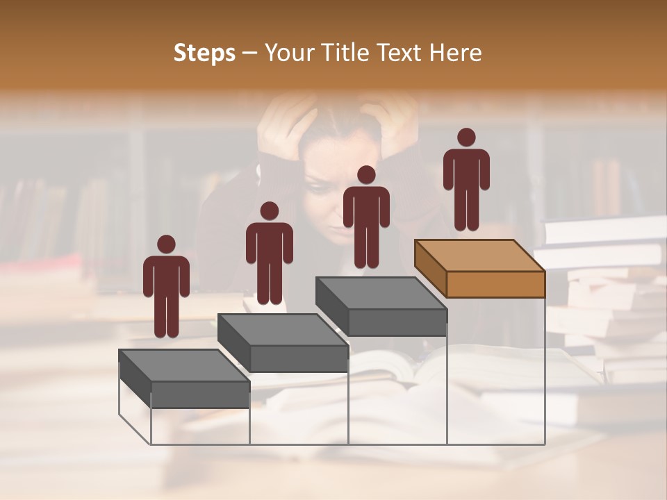 Adult Stress Person PowerPoint Template