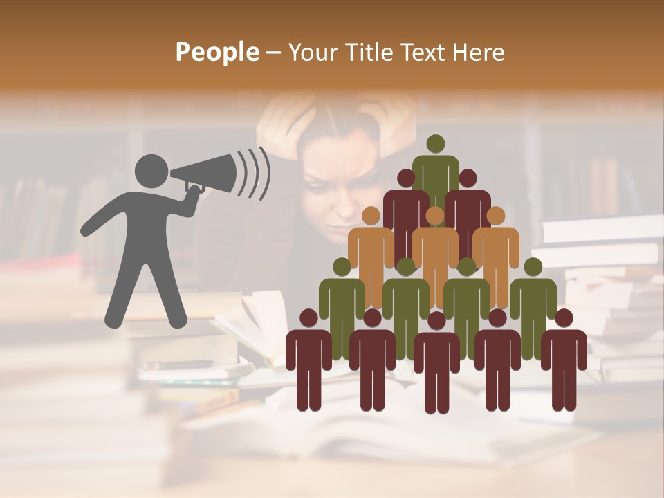 Adult Stress Person PowerPoint Template