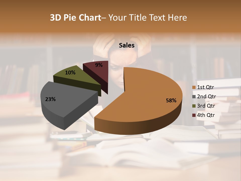 Adult Stress Person PowerPoint Template