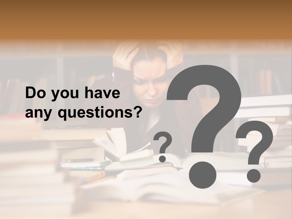 Adult Stress Person PowerPoint Template