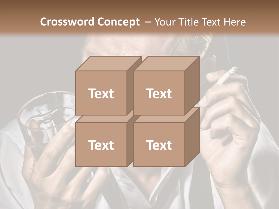 Style Sad Guy PowerPoint Template