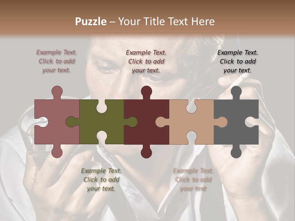 Style Sad Guy PowerPoint Template