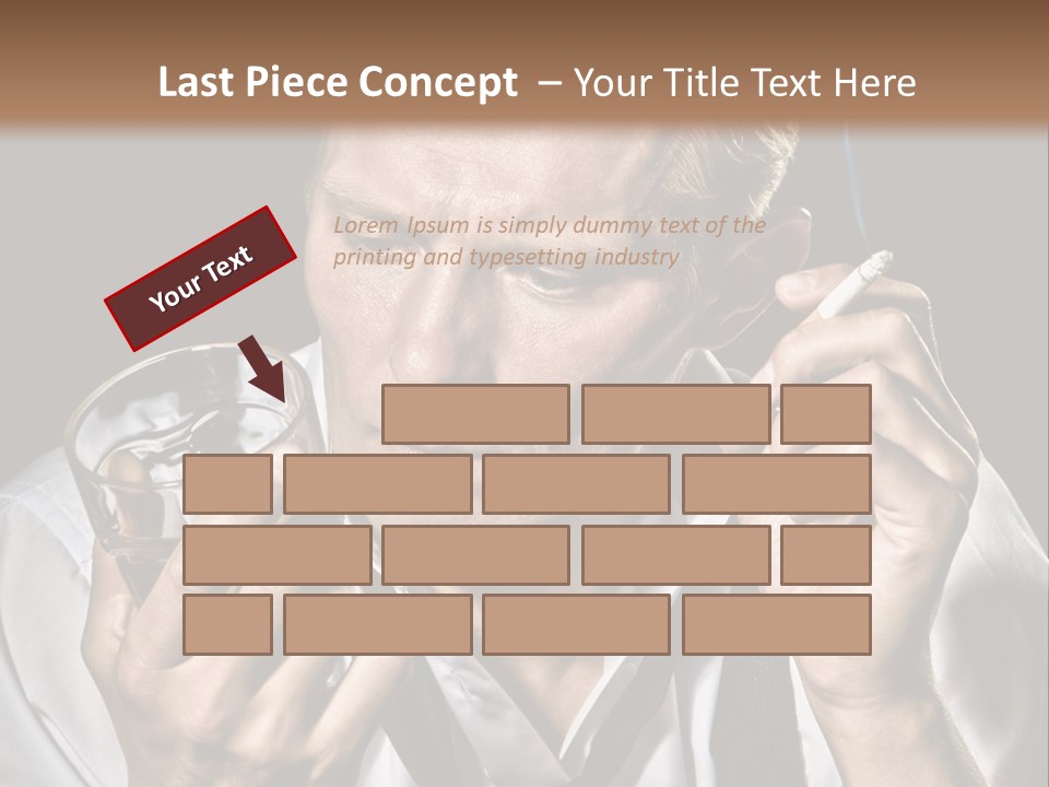 Style Sad Guy PowerPoint Template