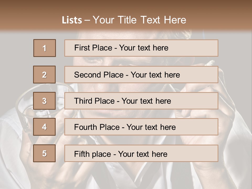 Style Sad Guy PowerPoint Template