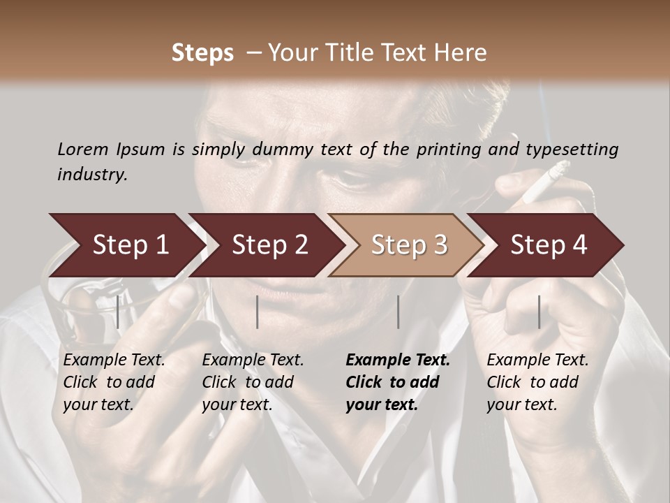 Style Sad Guy PowerPoint Template
