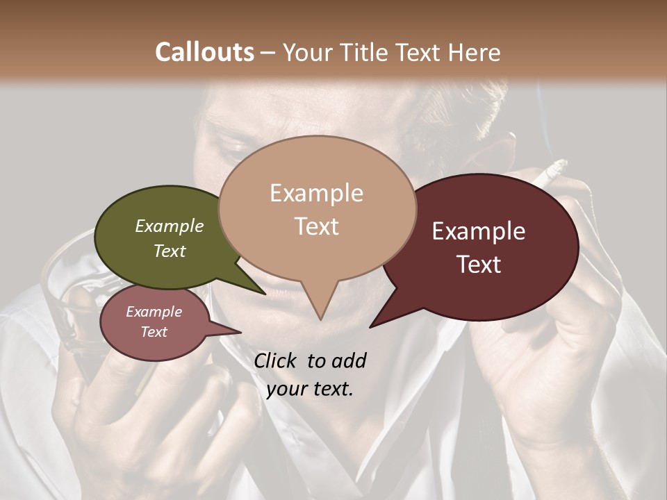 Style Sad Guy PowerPoint Template