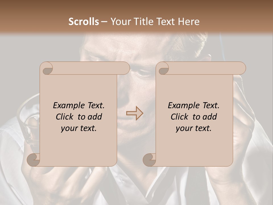 Style Sad Guy PowerPoint Template