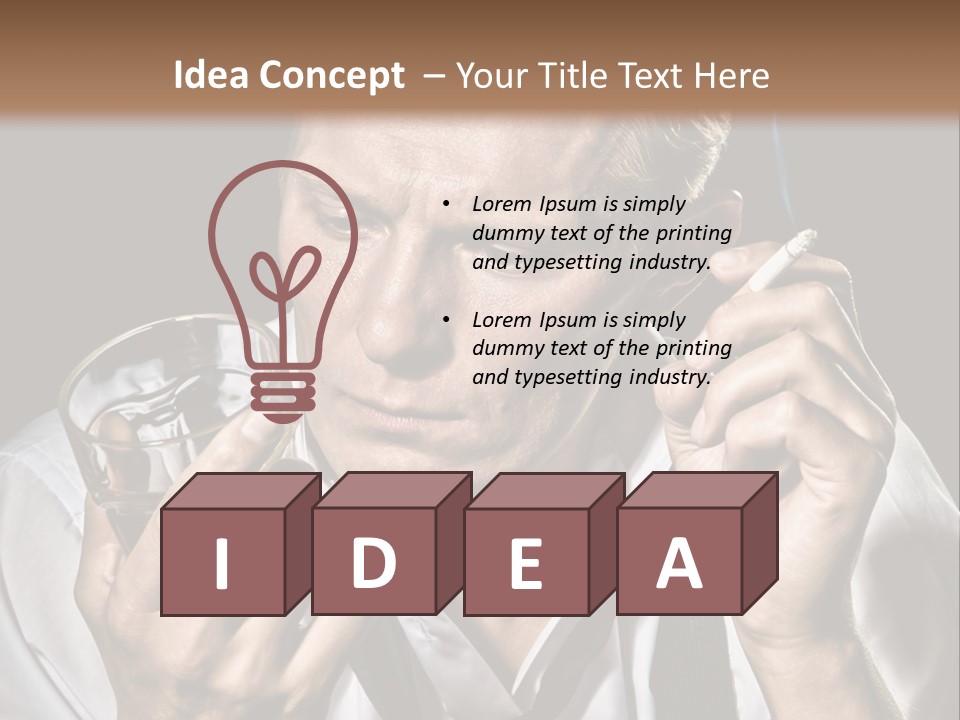 Style Sad Guy PowerPoint Template