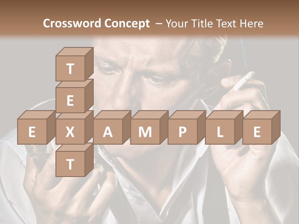 Style Sad Guy PowerPoint Template