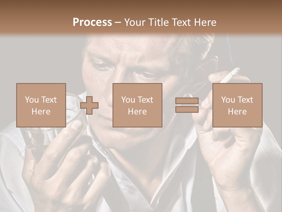 Style Sad Guy PowerPoint Template