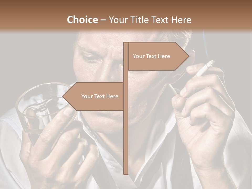 Style Sad Guy PowerPoint Template