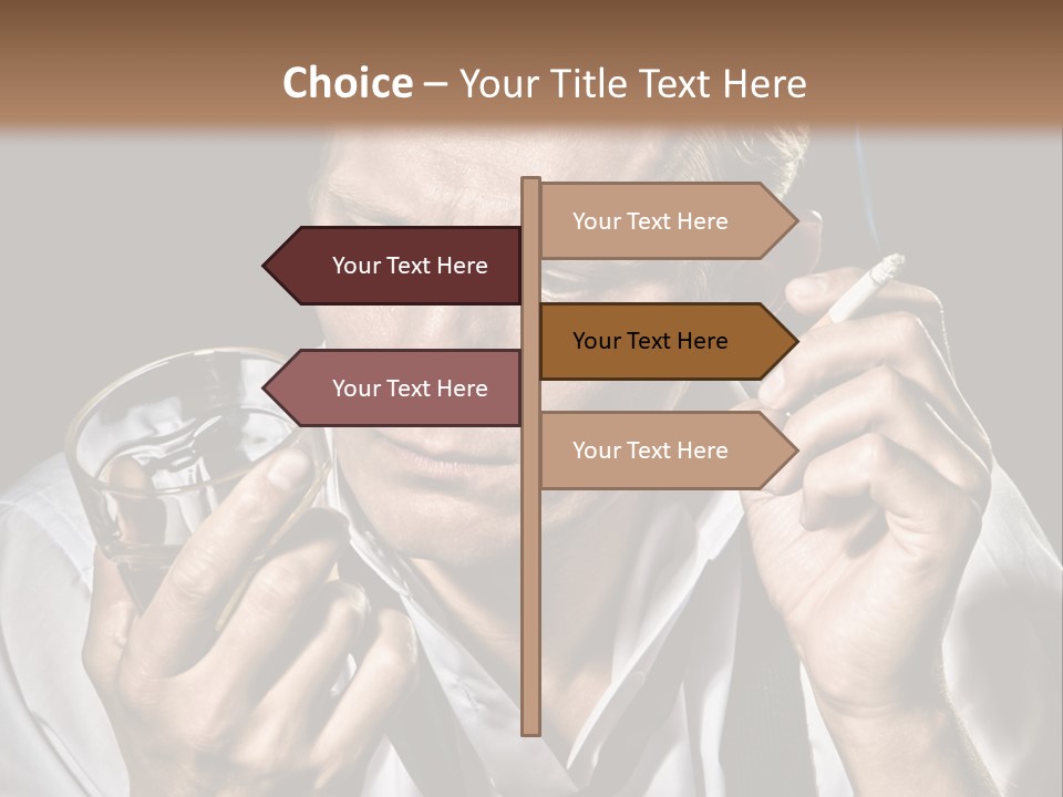 Style Sad Guy PowerPoint Template