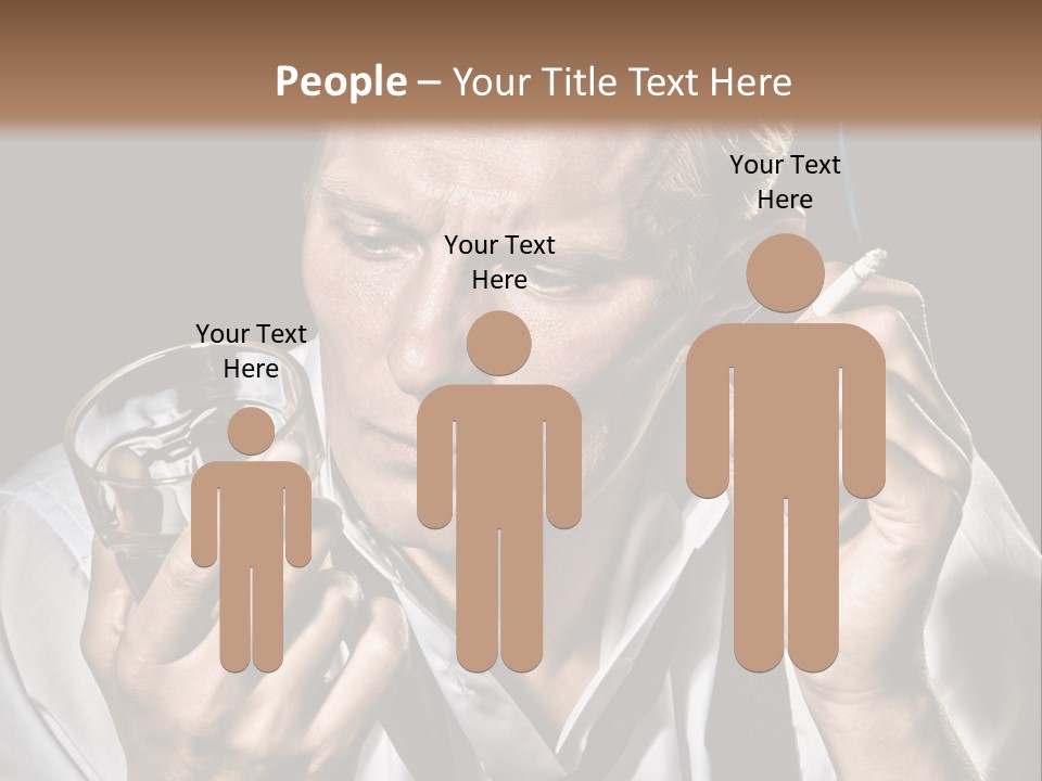 Style Sad Guy PowerPoint Template