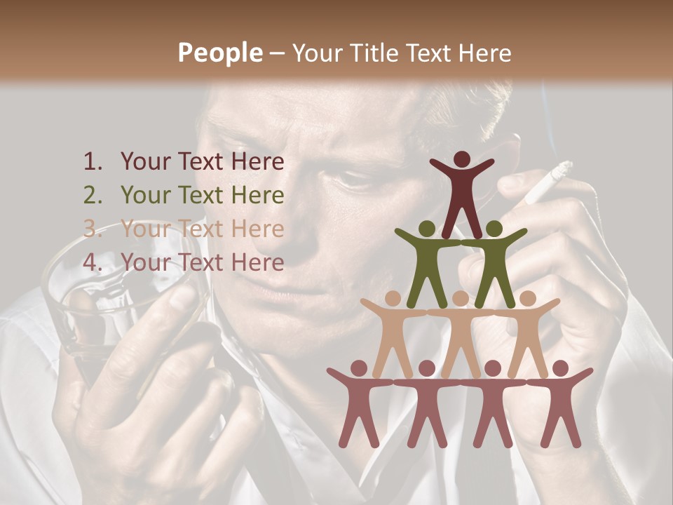 Style Sad Guy PowerPoint Template