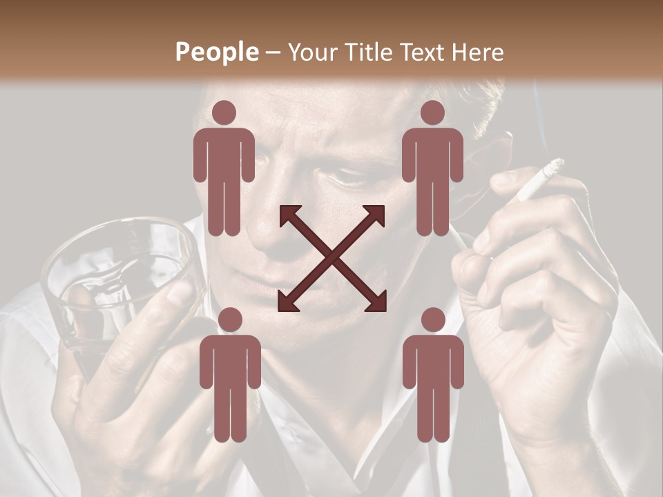 Style Sad Guy PowerPoint Template