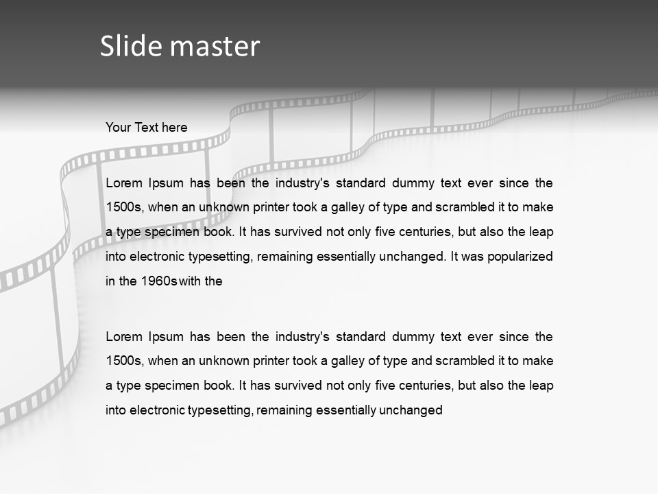 Attractive Female Person PowerPoint Template