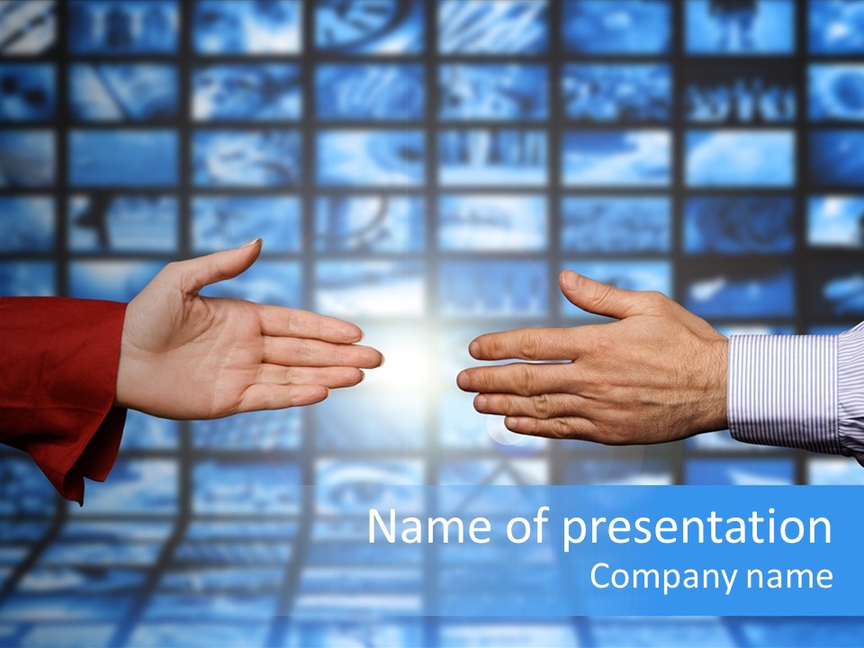 Conceptual Social Technology PowerPoint Template