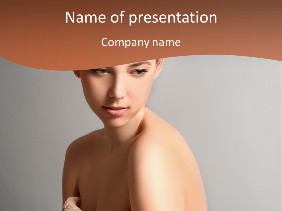 Adult Tan Female PowerPoint Template