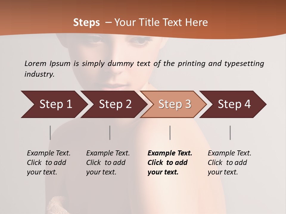 Adult Tan Female PowerPoint Template