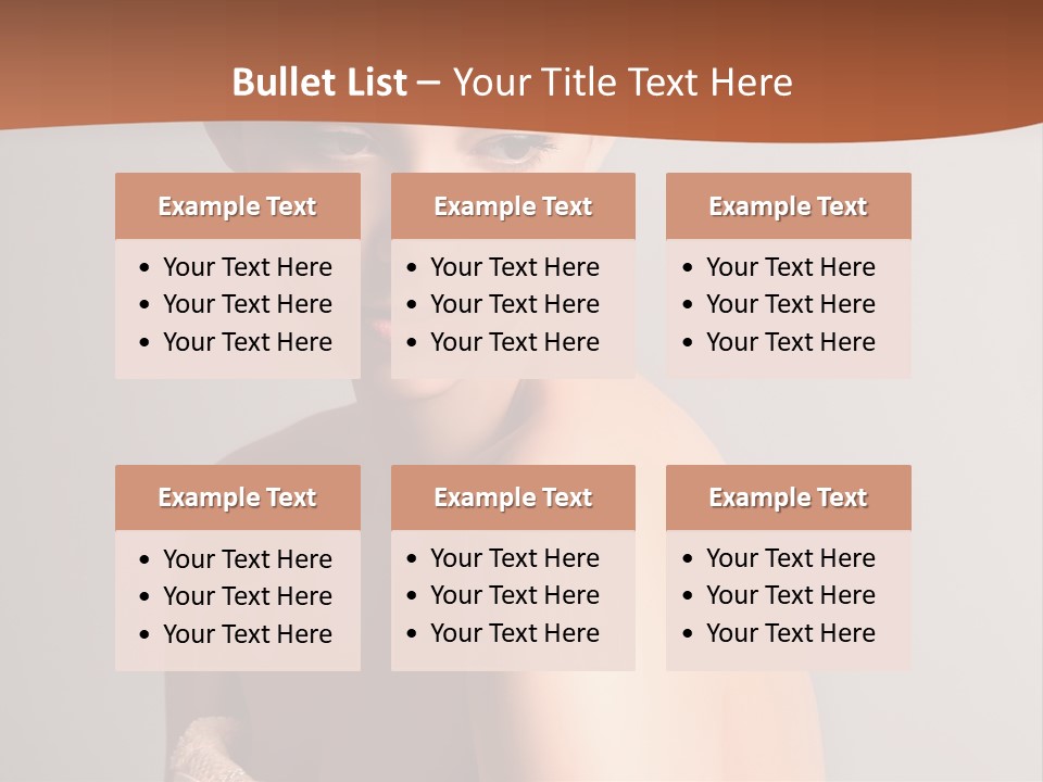 Adult Tan Female PowerPoint Template