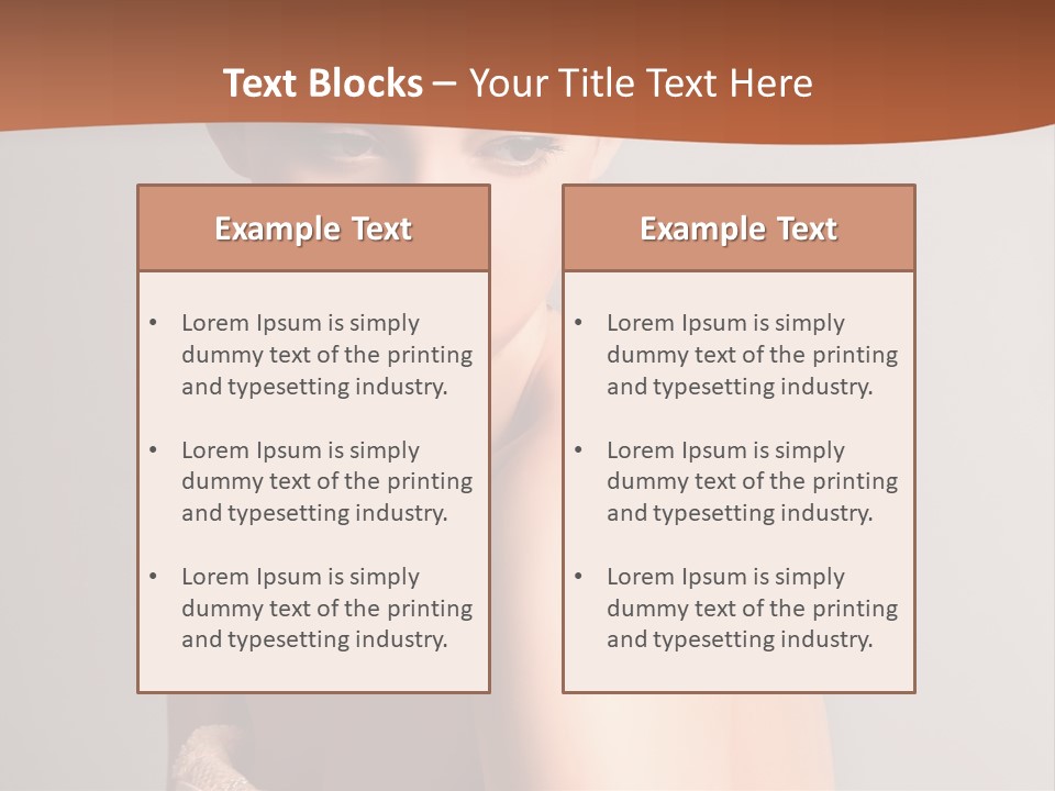 Adult Tan Female PowerPoint Template