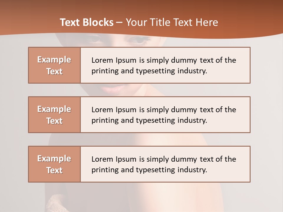 Adult Tan Female PowerPoint Template