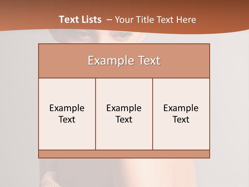 Adult Tan Female PowerPoint Template