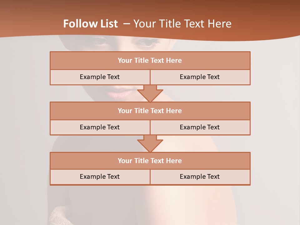 Adult Tan Female PowerPoint Template