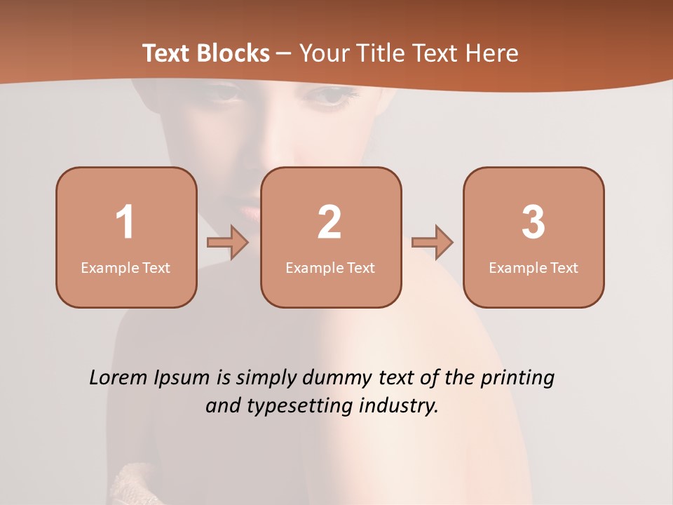 Adult Tan Female PowerPoint Template