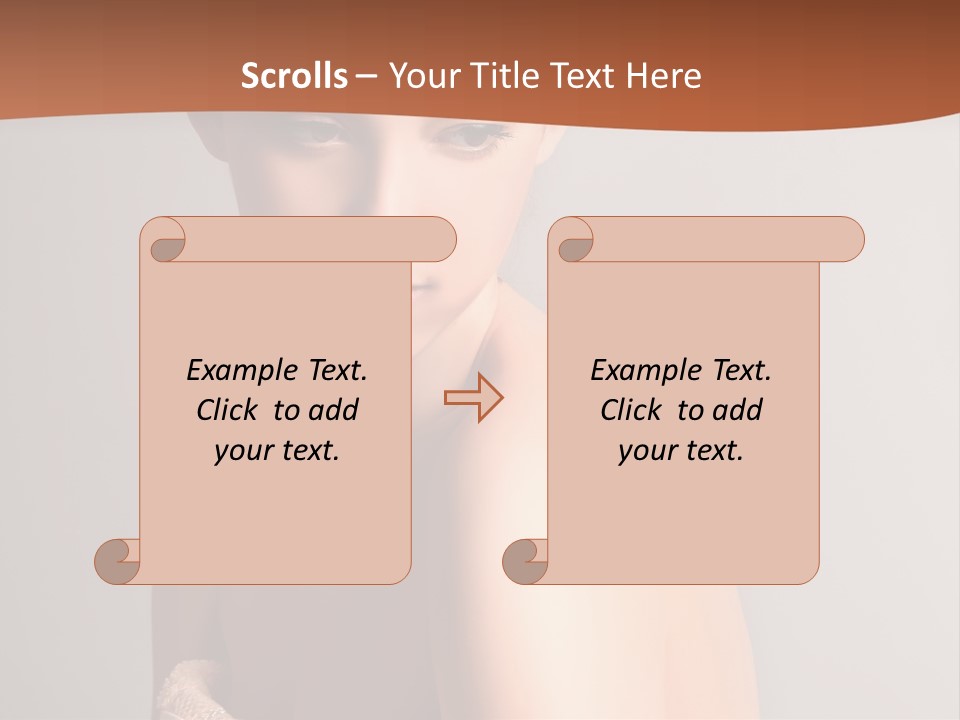 Adult Tan Female PowerPoint Template