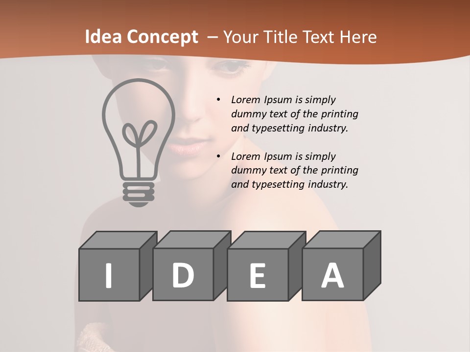 Adult Tan Female PowerPoint Template
