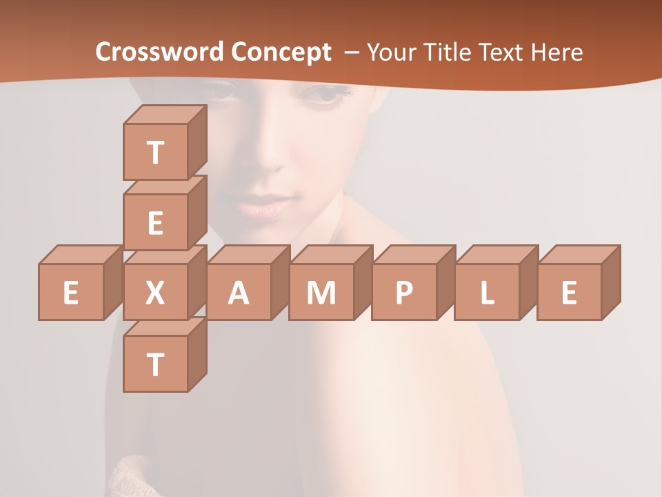 Adult Tan Female PowerPoint Template