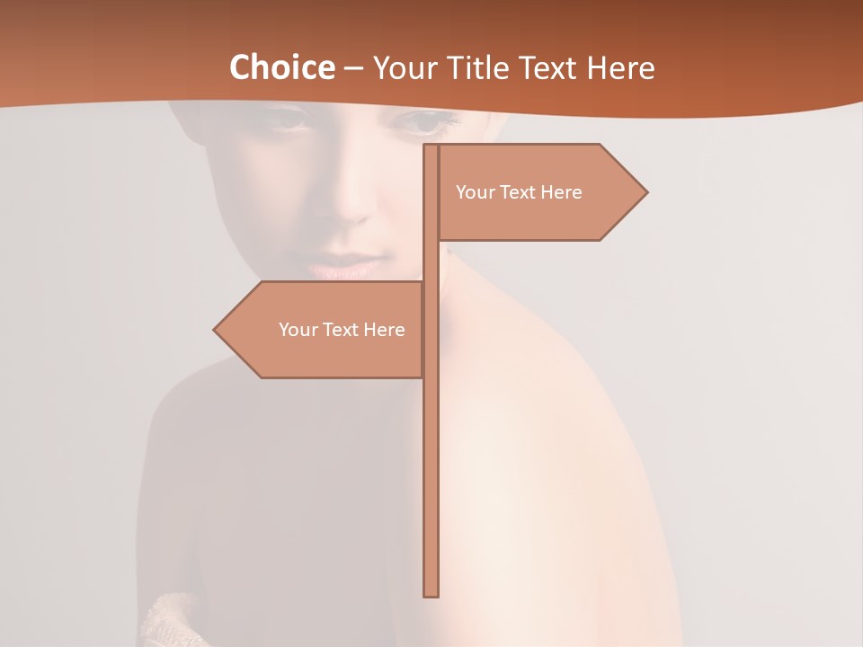 Adult Tan Female PowerPoint Template